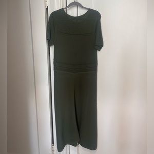 banana republic green long dress